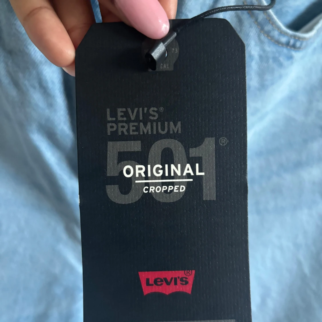 Levi's 501 Cropped ljusblå jeans - 3