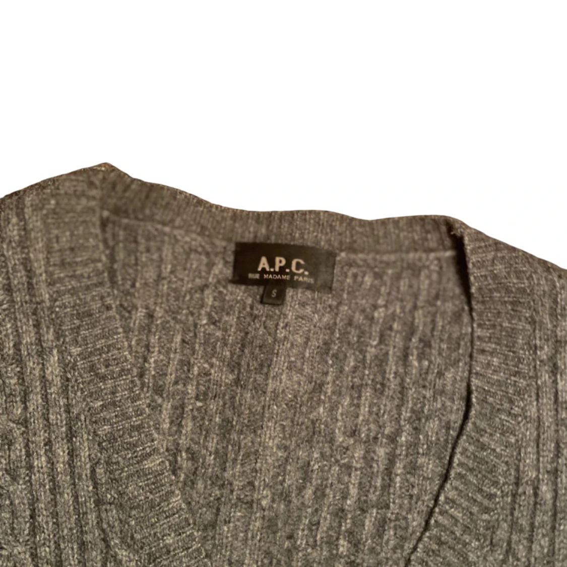 Grå kofta från A.P.C. i ull - 2