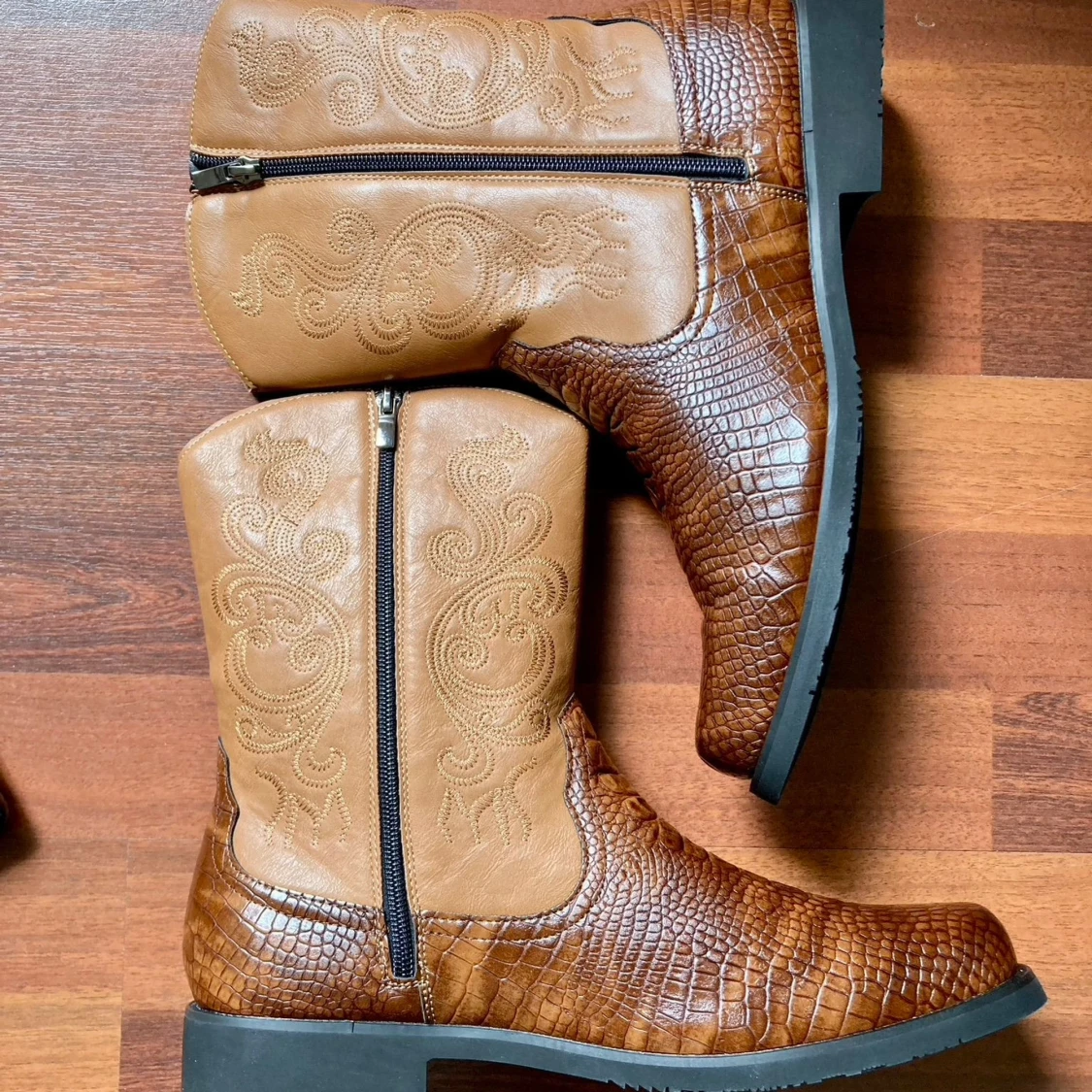 Cowboy Boots - Alligator Print- Lightweight