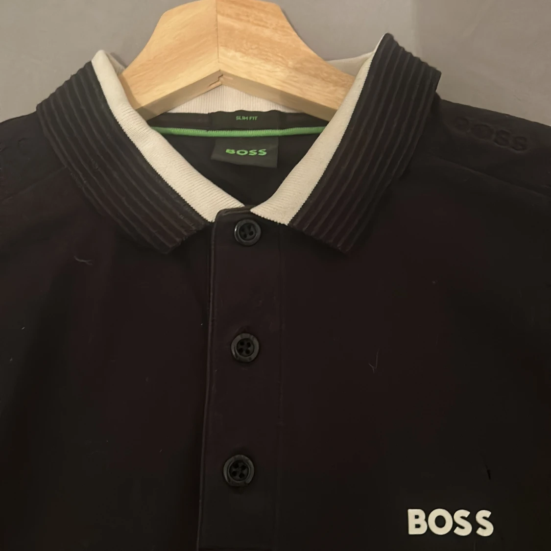 Svart pikétröja från BOSS - 3