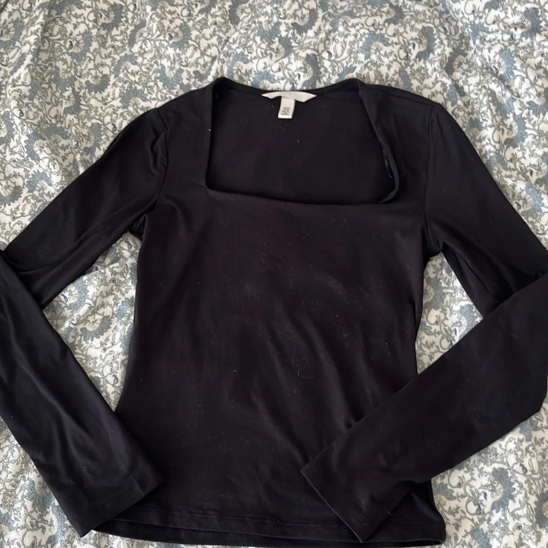 Svart långärmad topp från H&M