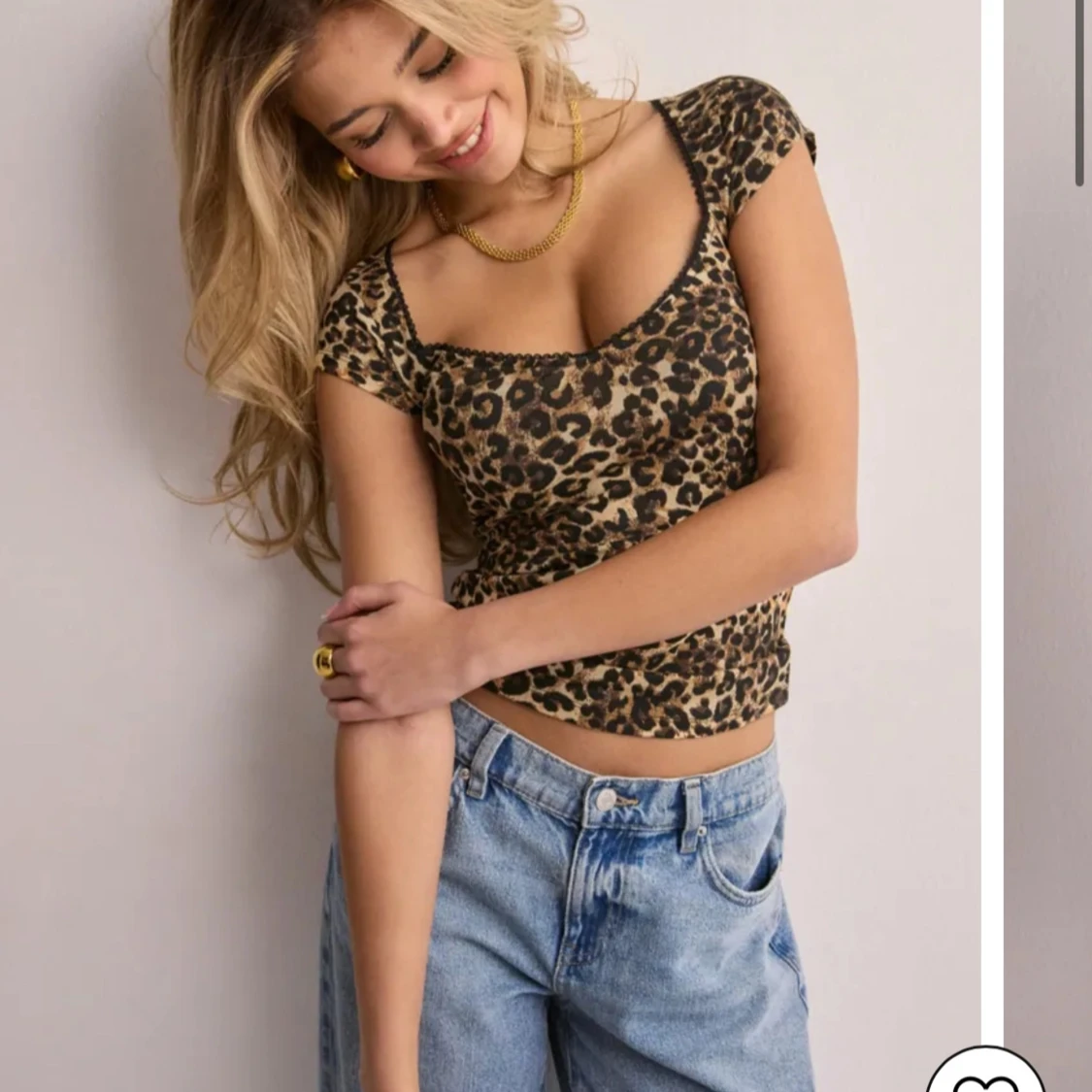 Leopardmönstrad topp från Nelly