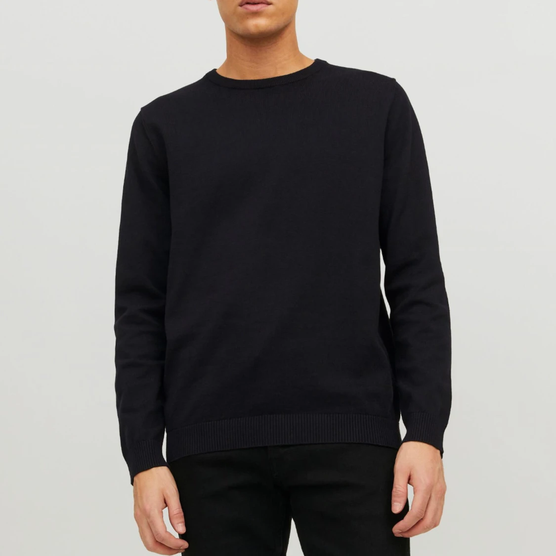 Ny svart stickad tröja från Jack & Jones - 1