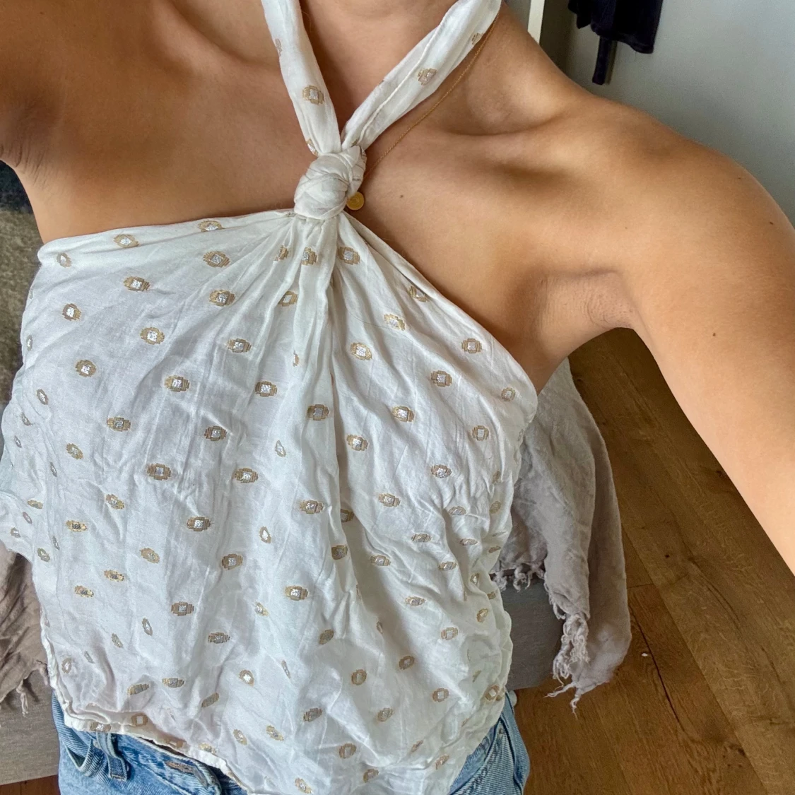 Halternecktopp från Zara - 2