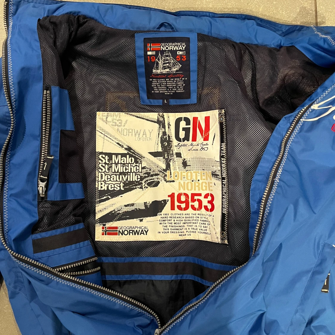 Blå vindjacka från Geographical Norway - 2