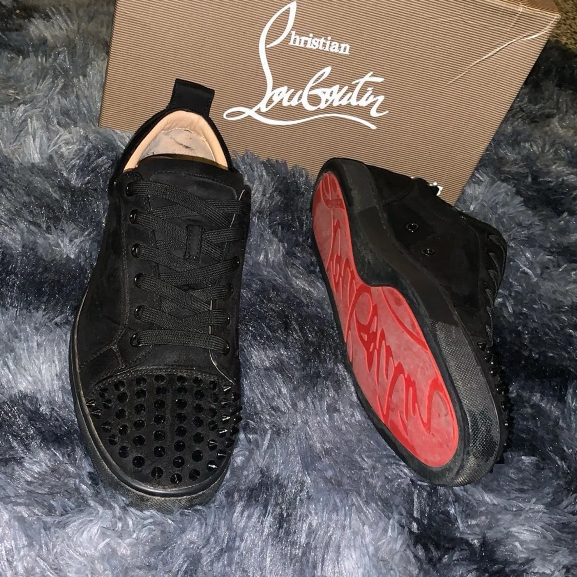 Svarta sneakers från Christian Louboutin med nitar - 3