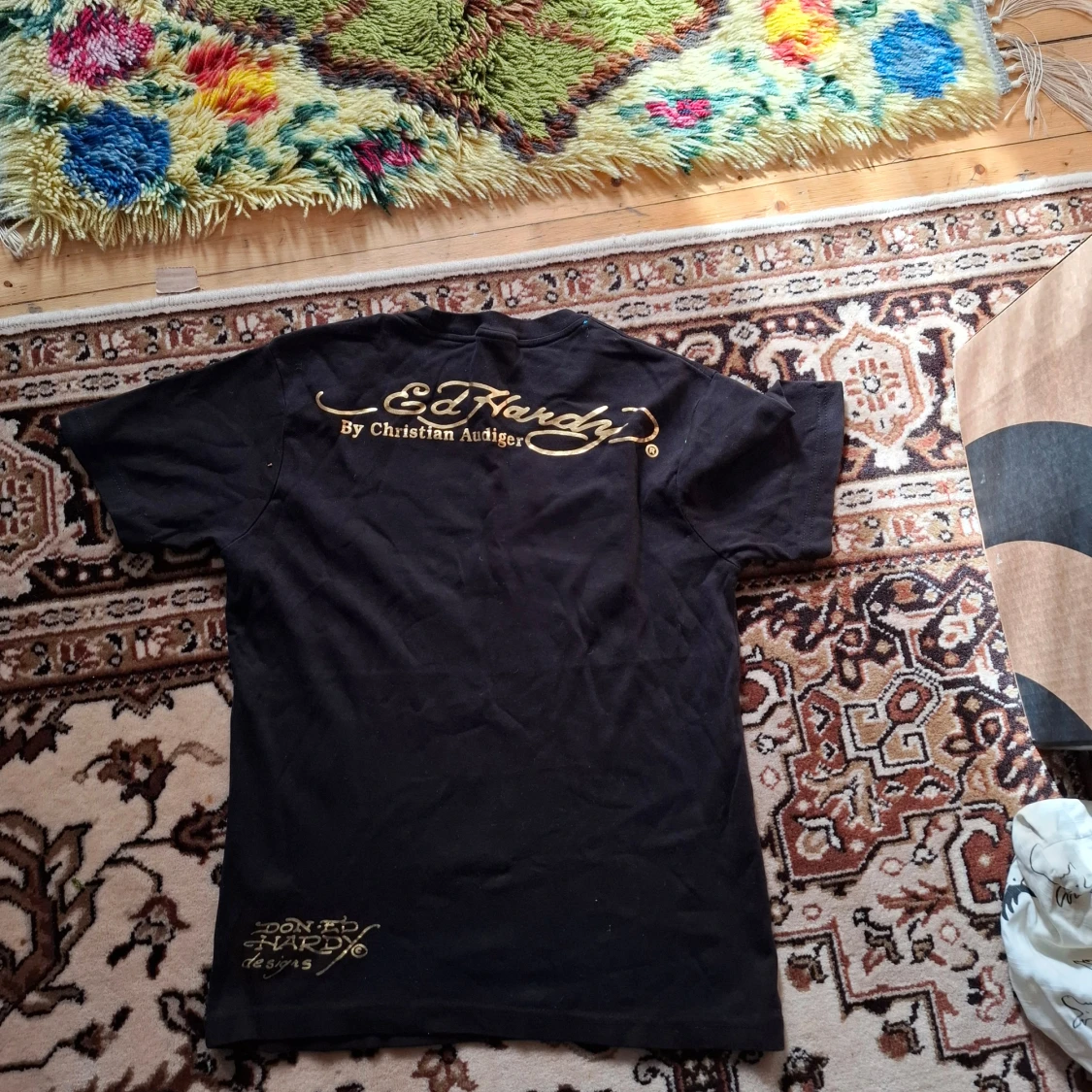 Svart Ed Hardy t-shirt med dödskalletryck - 3