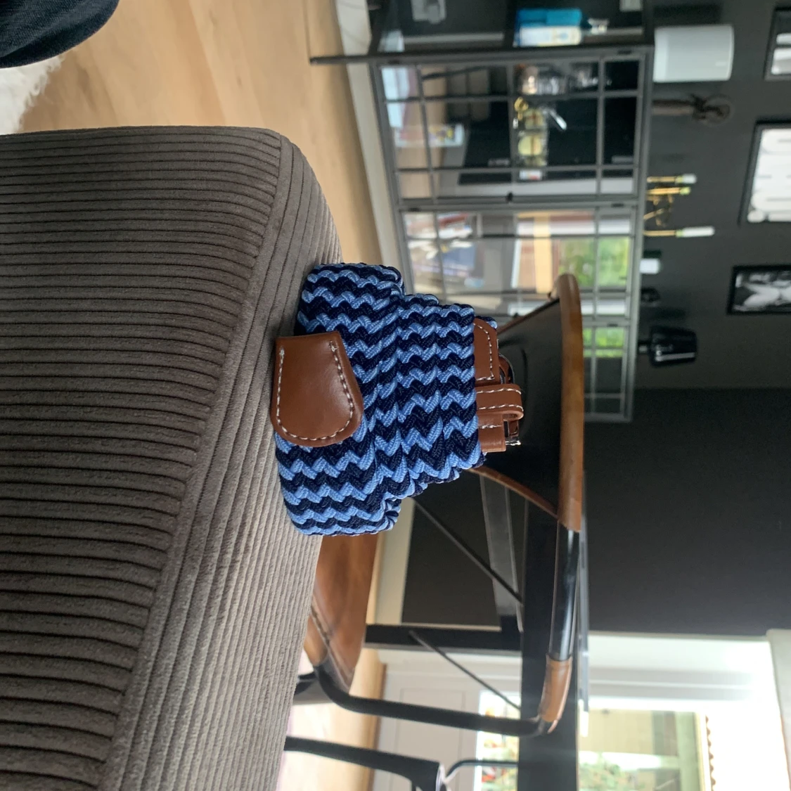 Blå flätade bälte - 3