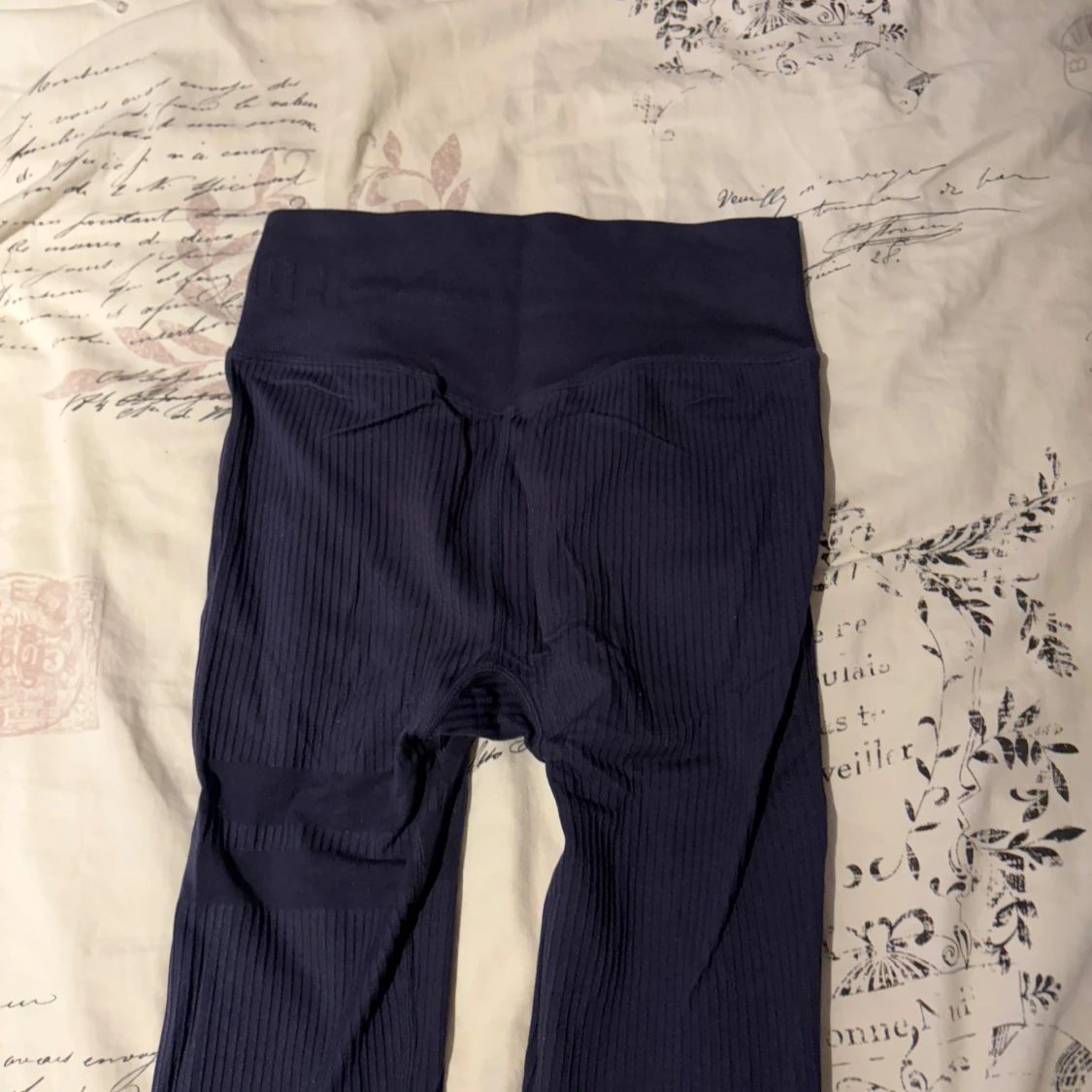 Ribbade blå stronger tights - 2