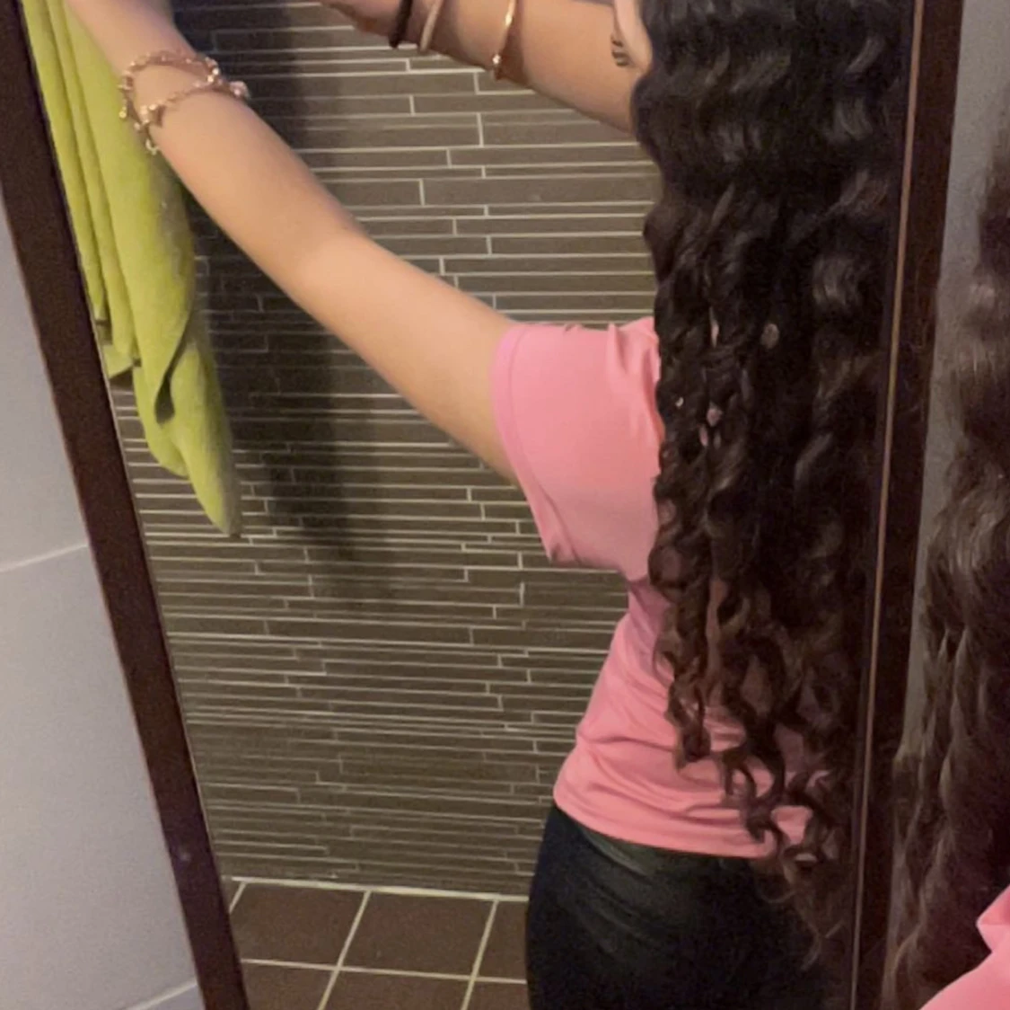 Rosa kortärmad topp - 2