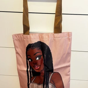 Rosa tygkasse - Tote bag - - African design - Nice size - Lightweight