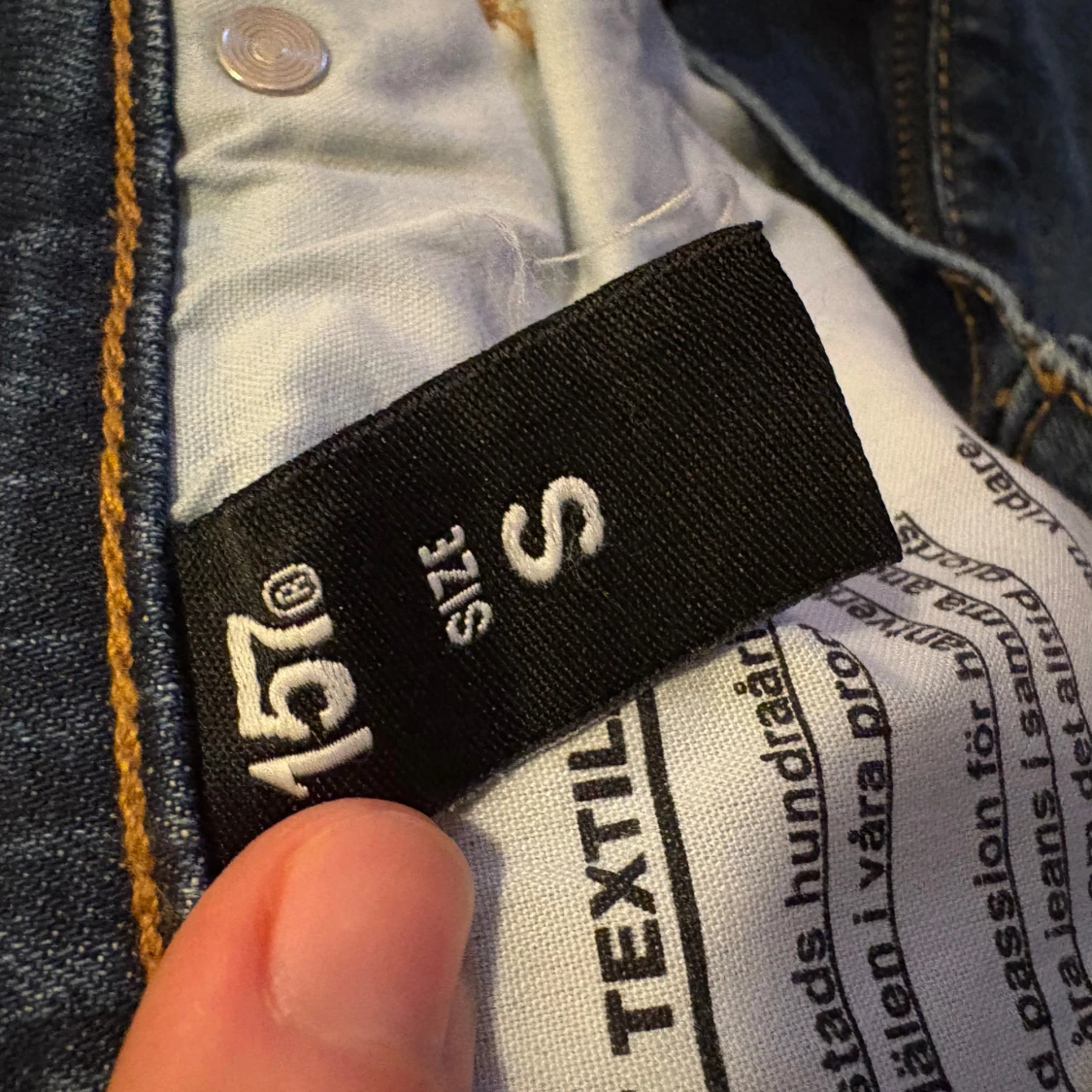 Blå jeansshorts från 157 - 1