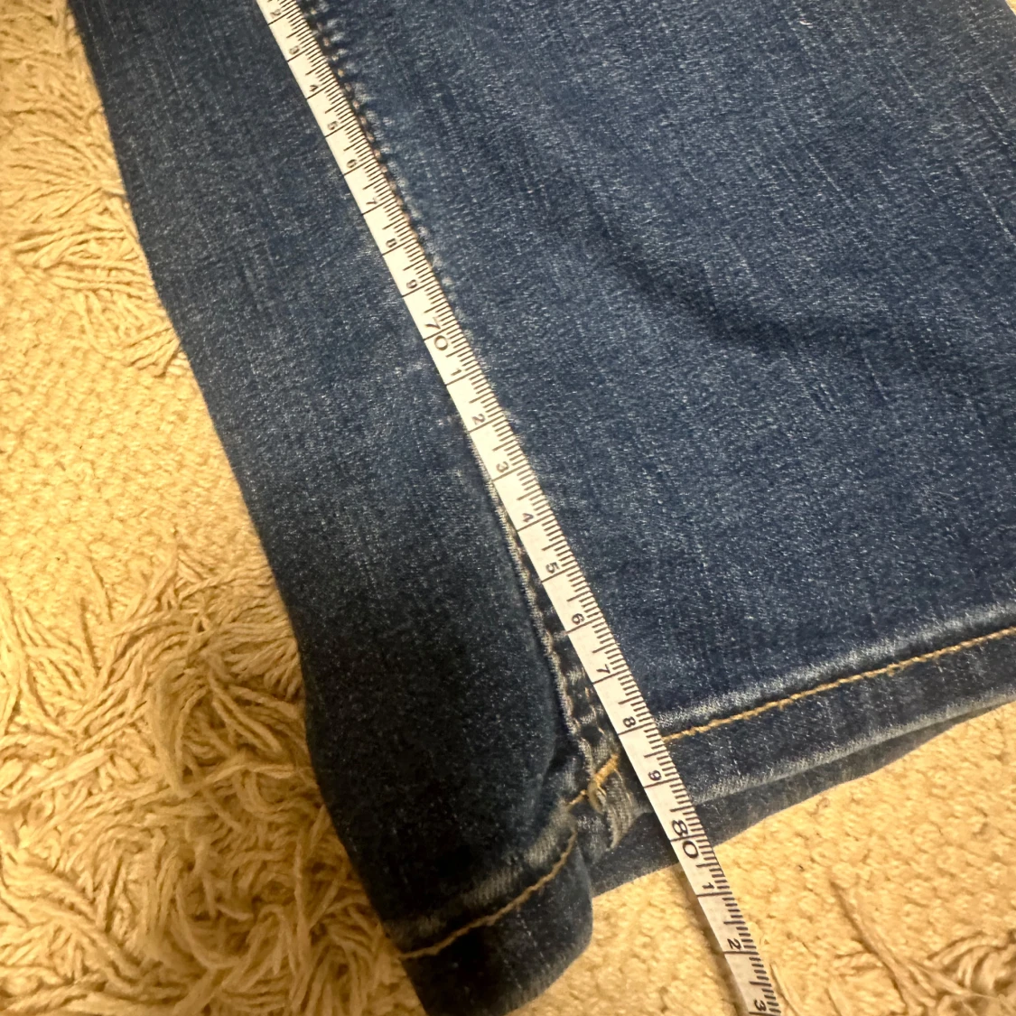 Blå bootcut jeans från Zara - 4