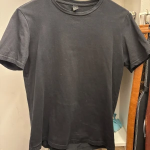 Svart t-shirt från Shein - Säljer en klassisk svart t-shirt från Shein i storlek S. Perfekt basplagg för alla tillfällen. Gjord i mjukt material för en bekväm passform.