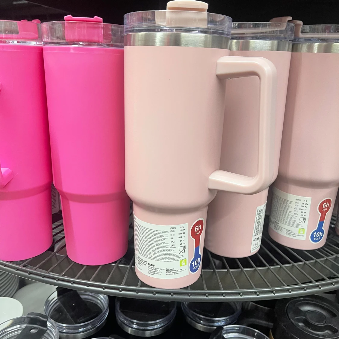 Färgglada termosmuggar med handtag - 1