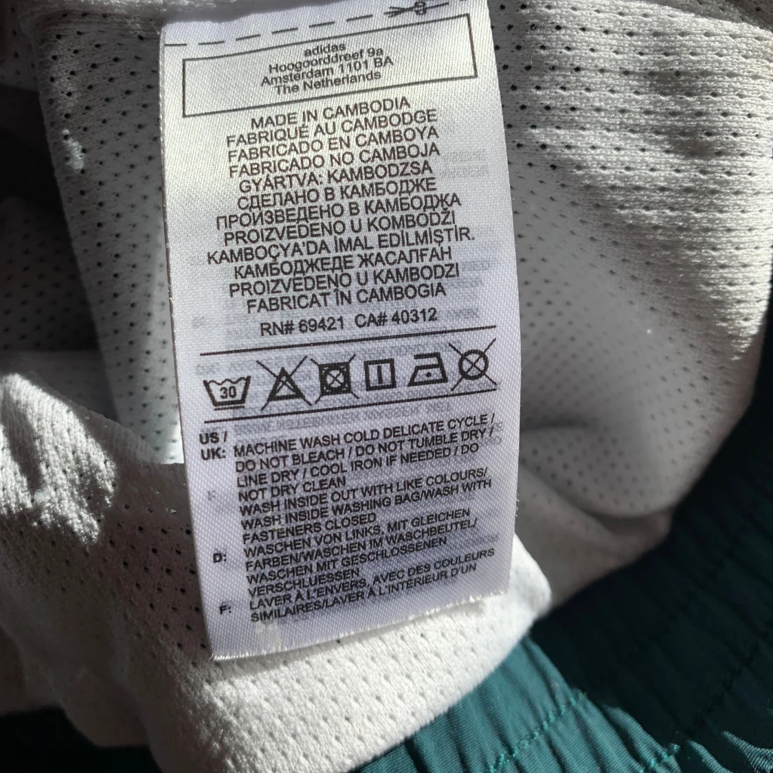 Grön och vit vindjacka från Reebok - 2