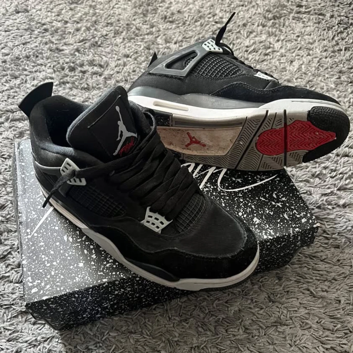 Jordan 4 Black Canvas