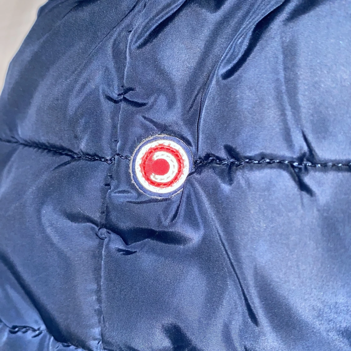 Mörkblå Colmar pufferjacka med huva - 3