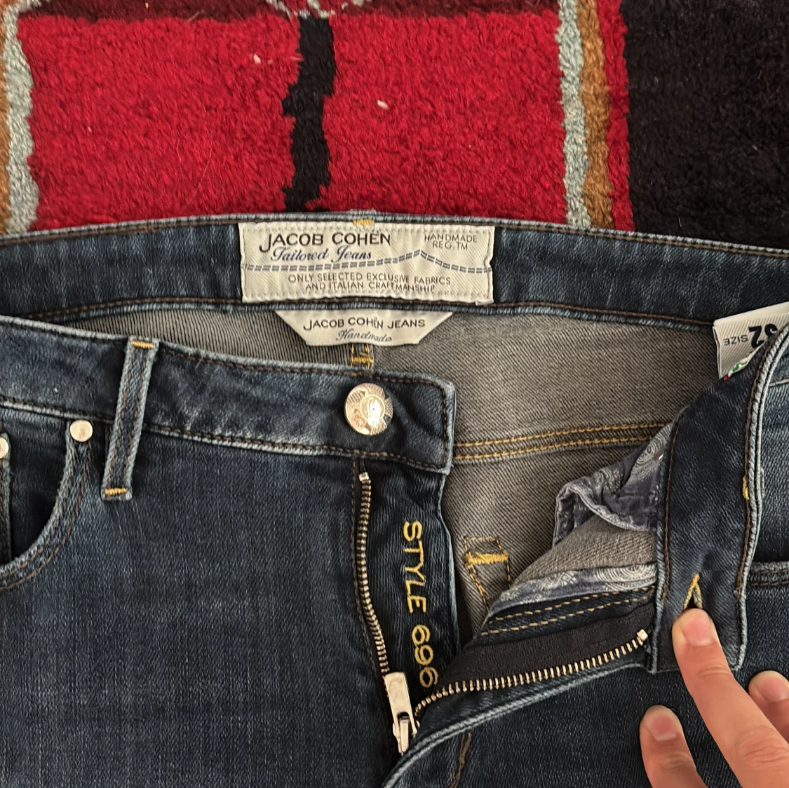 Jacob Cohen mörkblå jeans - 4