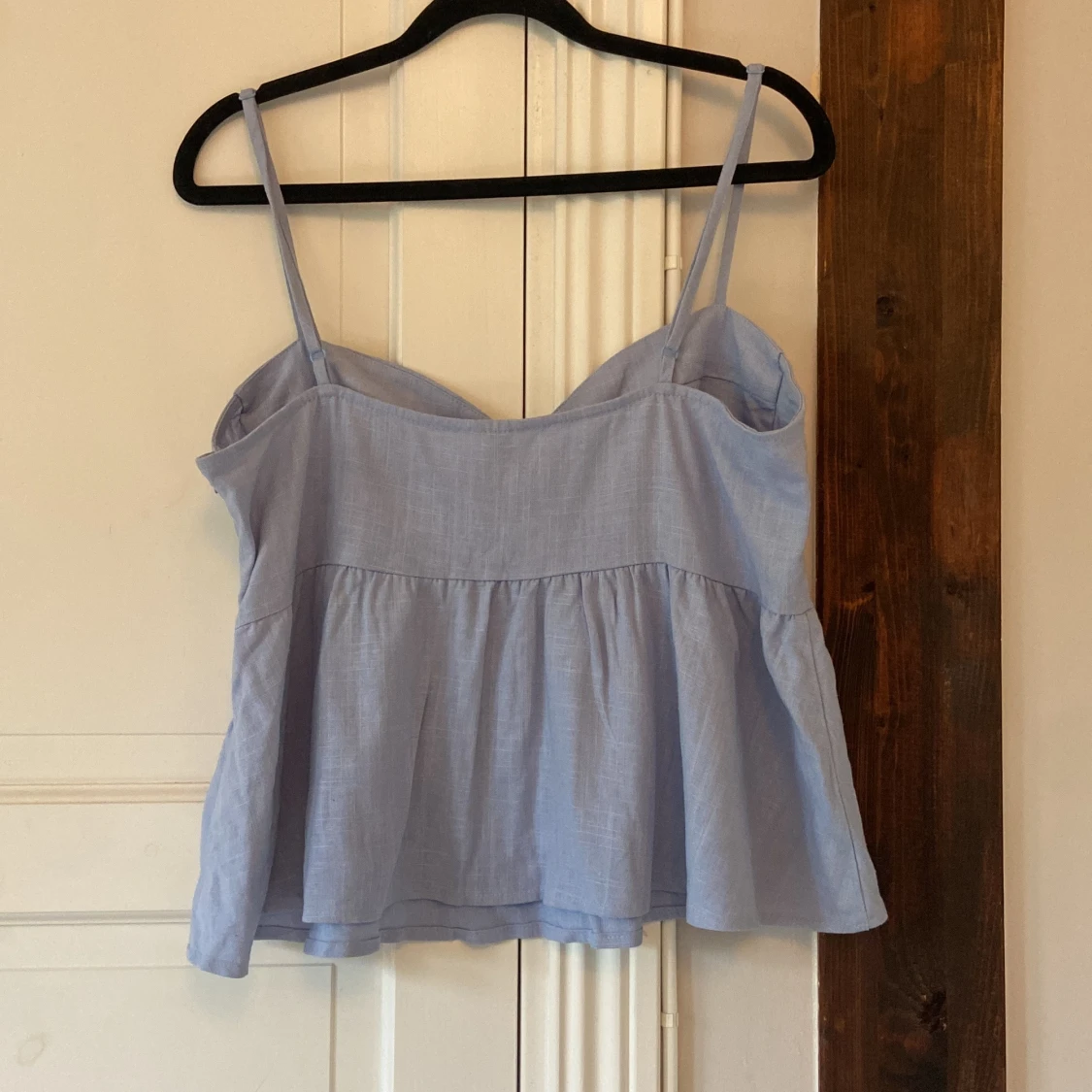 Ljusblå linnetopp från H&M - 1