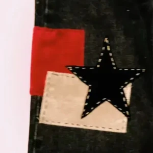 Handmade Denim - Handmade Denim jeans by AM Industries. If you want more customization on these, the team adds them for you if you ask. Excellent quality, Never worn before other than the photos you see here. The measurements are 26/34. The model wearing these is 185cm so the jeans look straight however they do look baggier if you are shorter than that. DM for questions and more information, the team is available 24/7 ;)