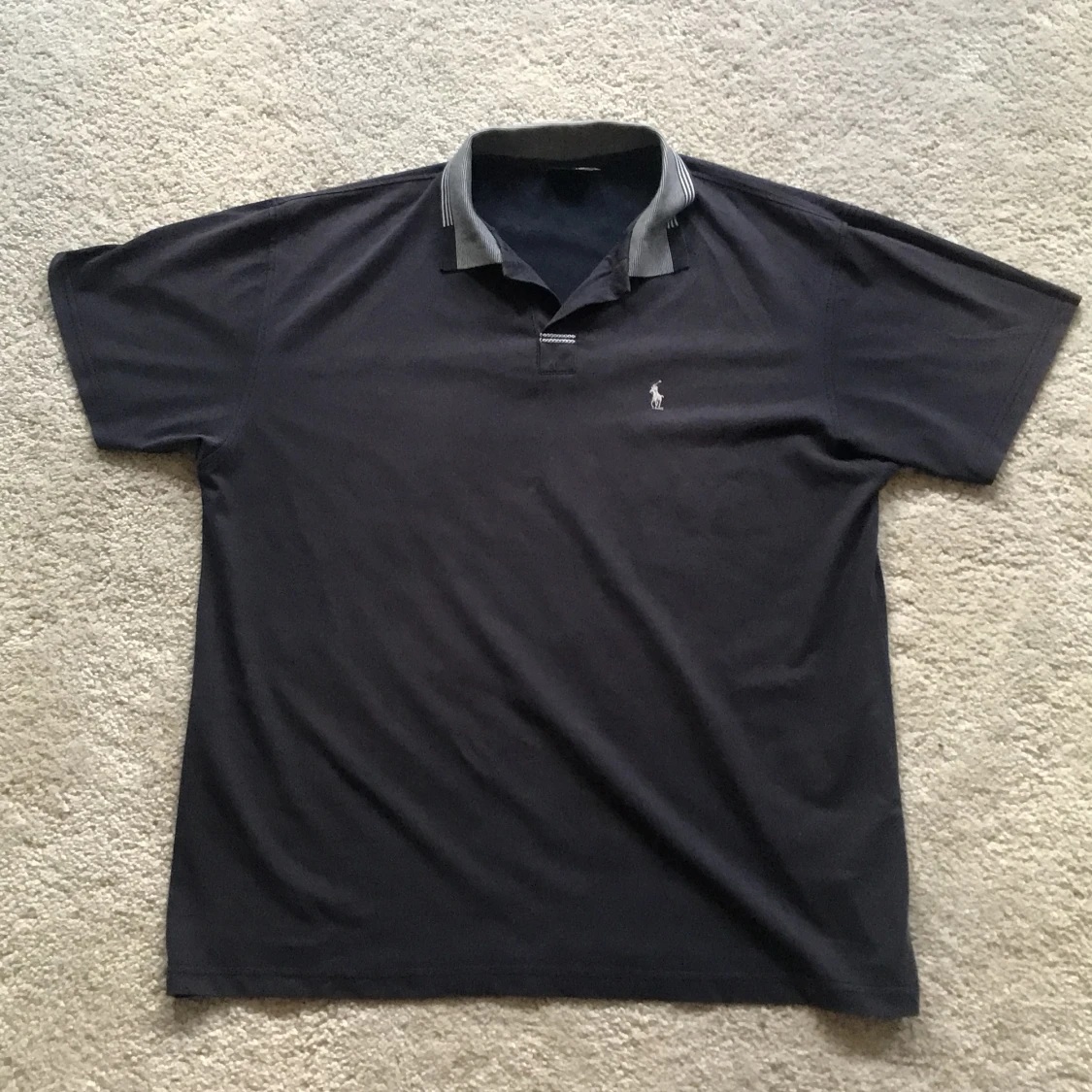 Svart pikétröja Polo by Shirt Paul XXL
