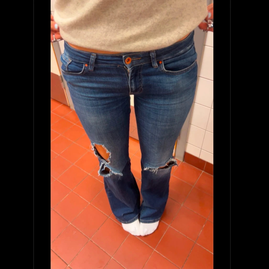 Lågmidjade jeans - 92