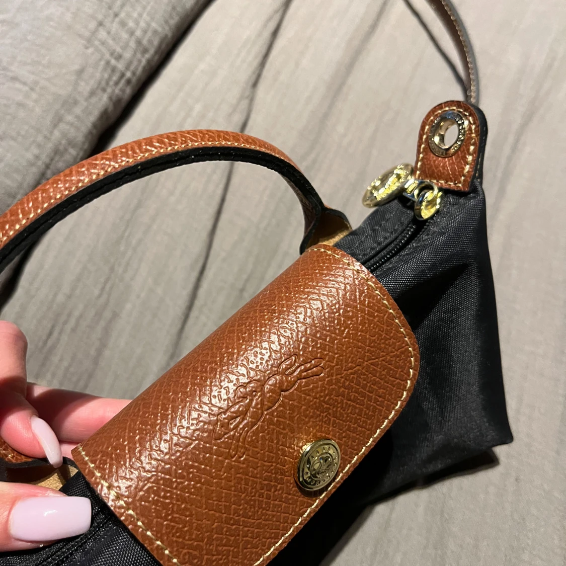 Svart och brun axelväska - 1