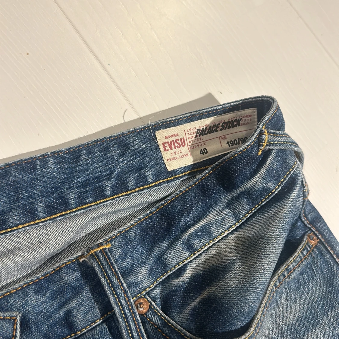 evisu x palace selvedge jeans - 3