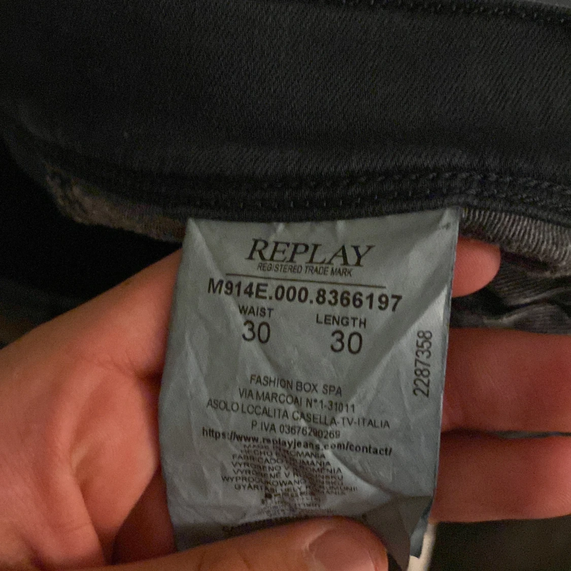 Svarta jeans från Replay - 2