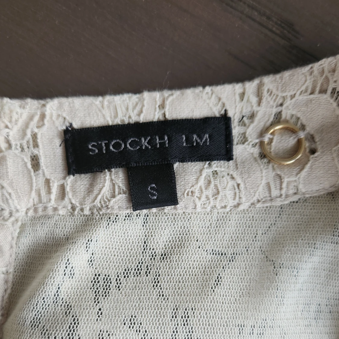 Beige spetsblus från Stockh LM - 2