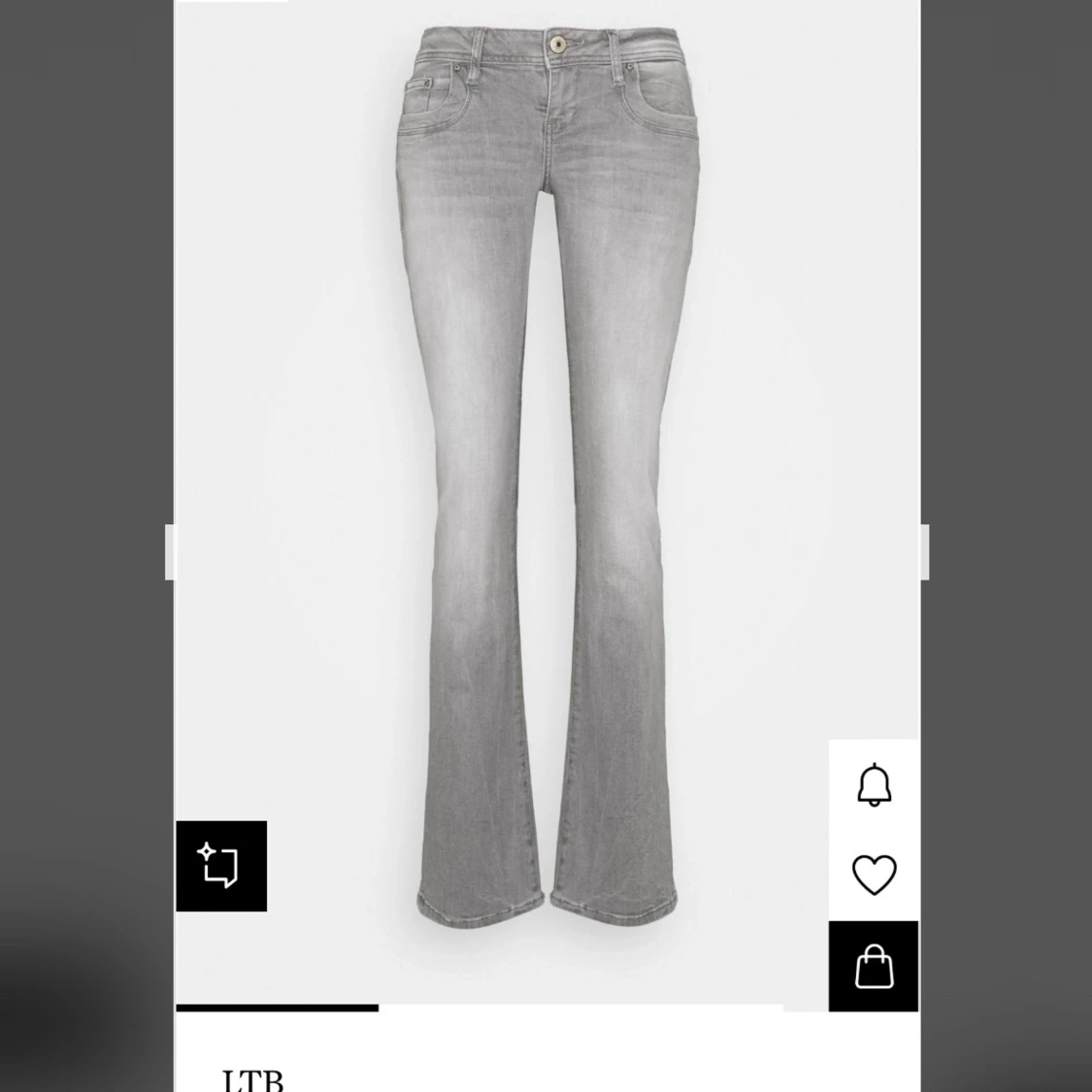Grå bootcut jeans