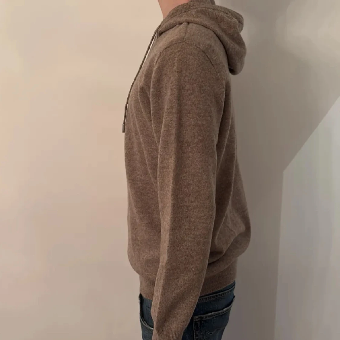 Kashmir och Merino ull hoodie - 1