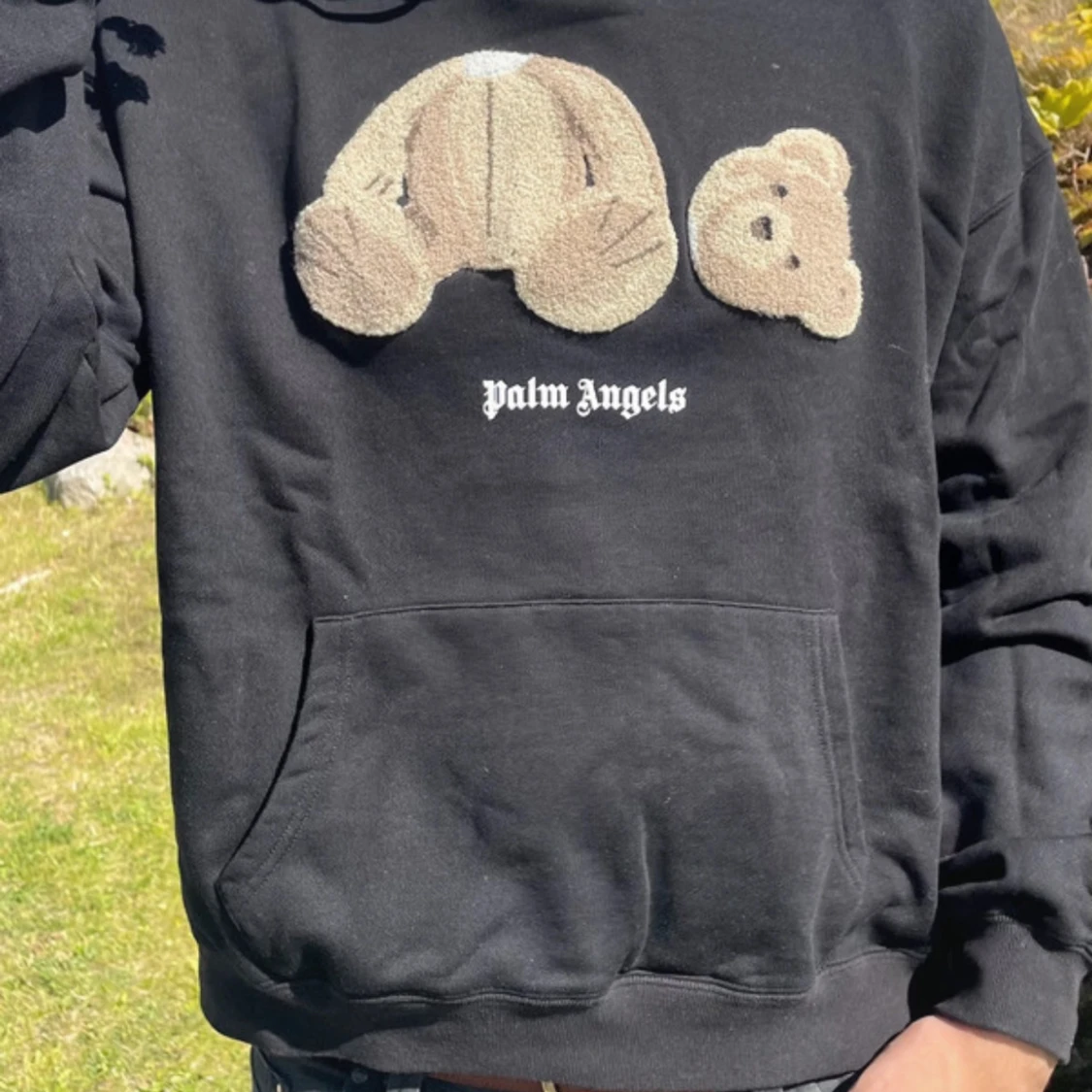 Svart hoodie från Palm Angels med nallemotiv - 3