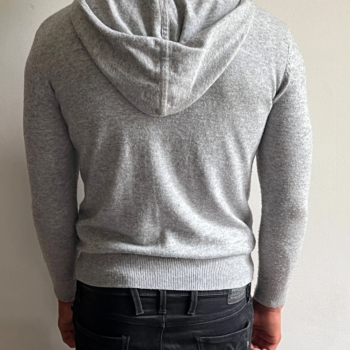 Grå Kashmir hoodie från Barlucio ( Storlek XS ) - 2