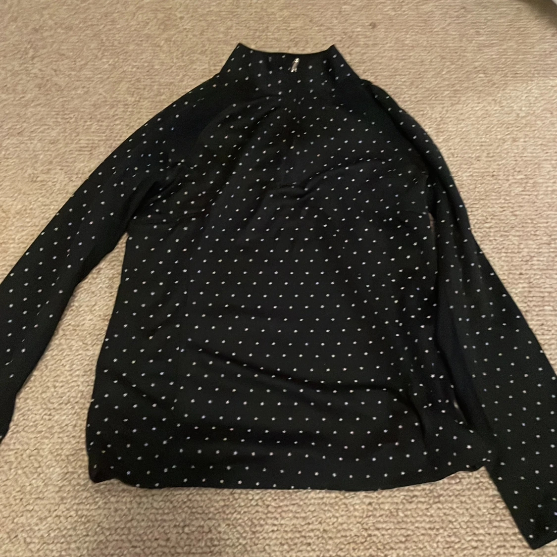 Mörkblå långärmad ridtröja Horse Life