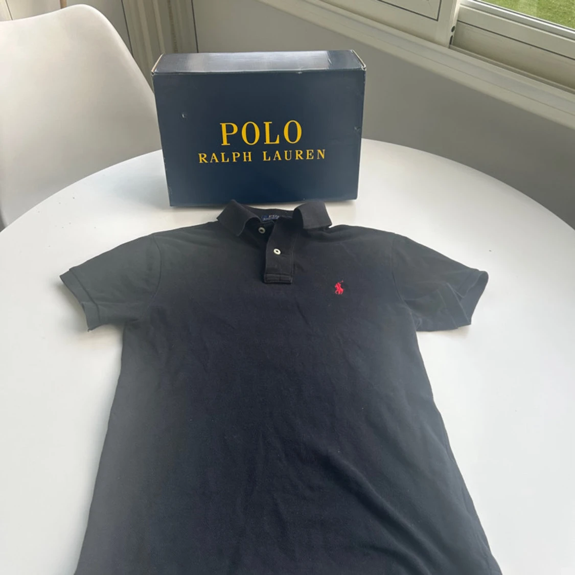 Svart pikétröja från Polo Ralph Lauren