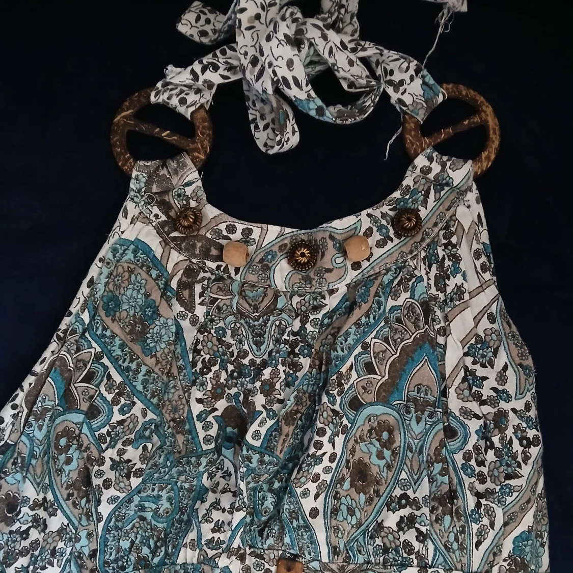 Boho långklänning med paisleymönster - 2