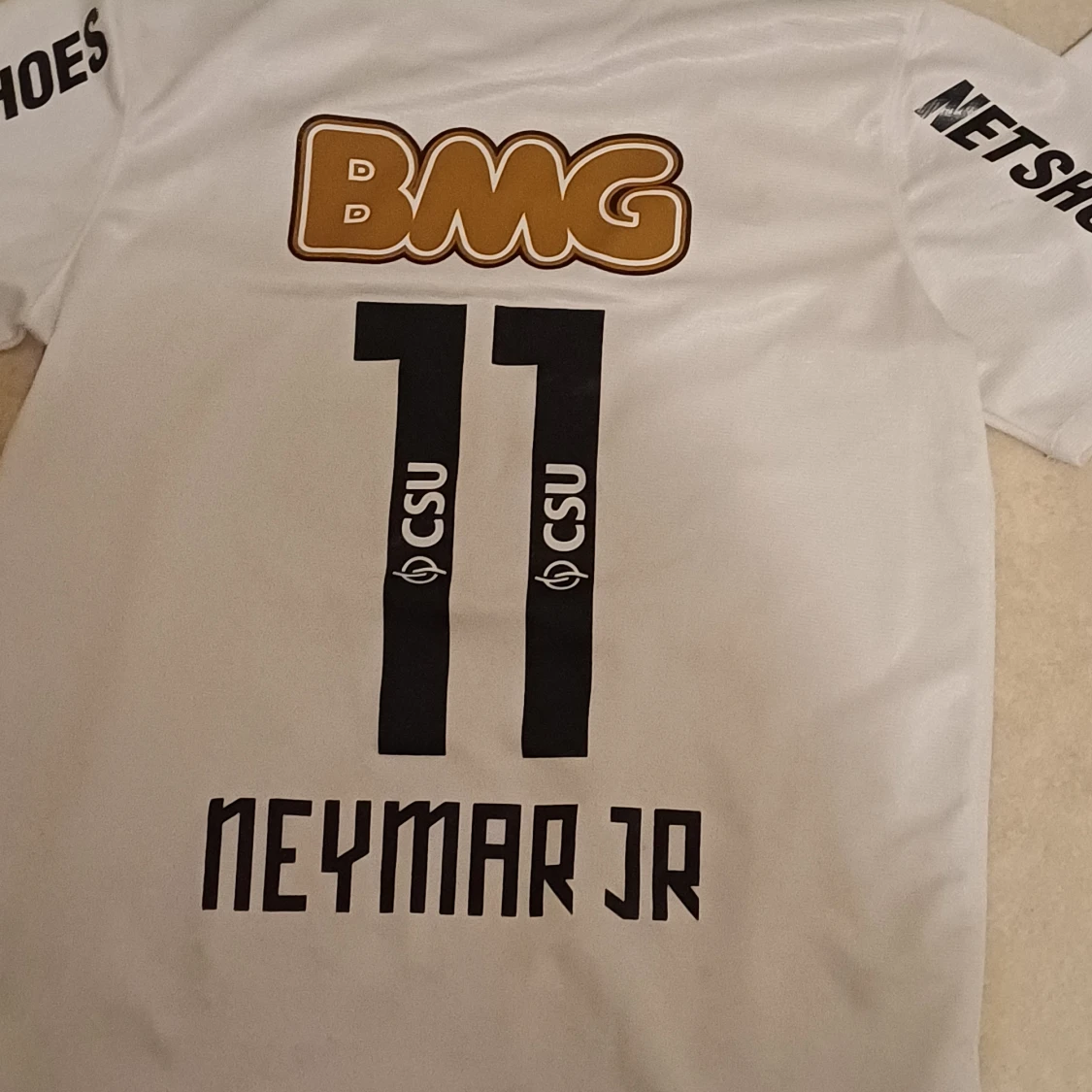 Vit Santos fotbollströja Neymar Jr #11 - 1