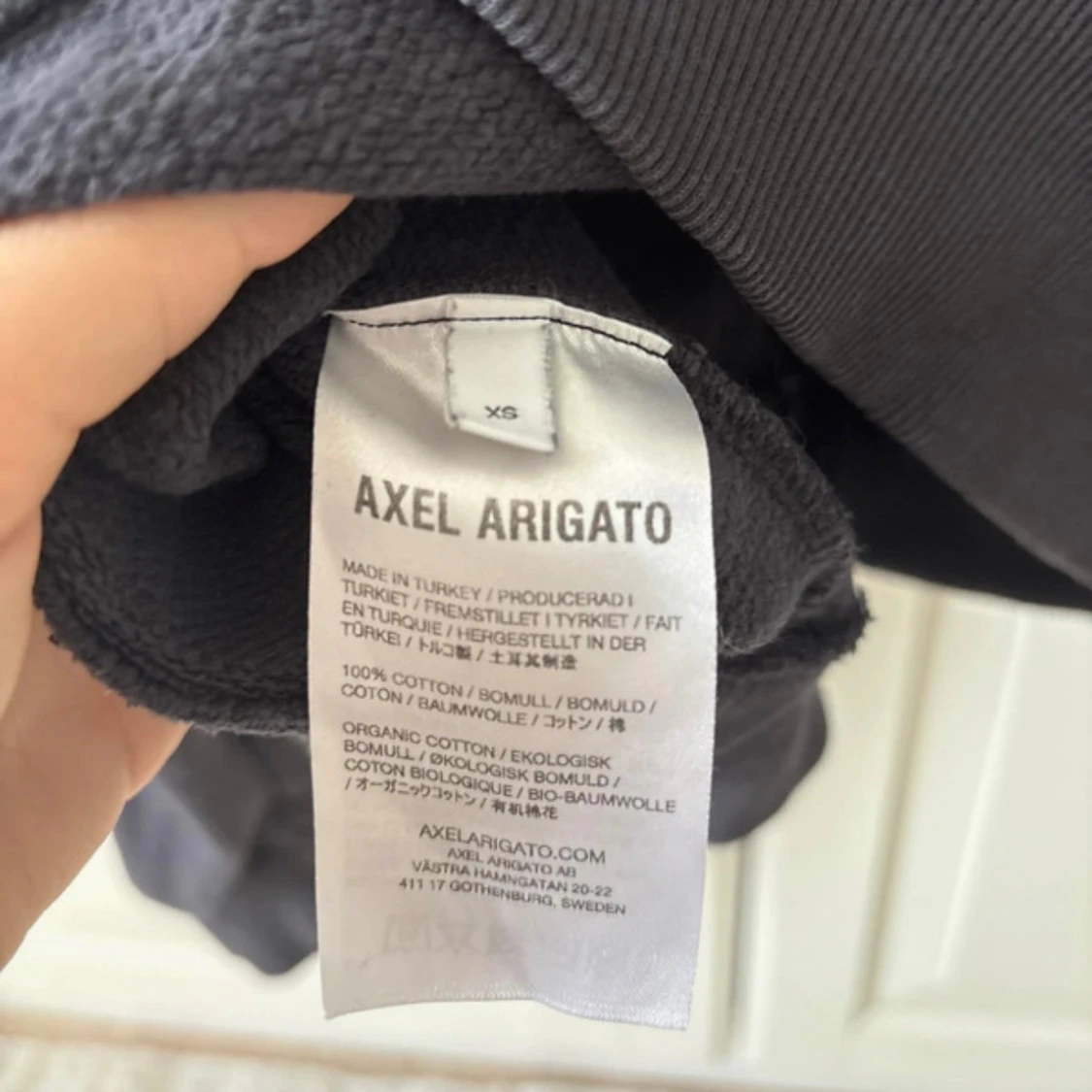 Grå/Svart hoodie från Axel Arigato XS - 3