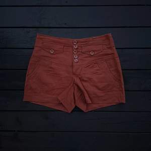 Rostfärgade tyg shorts med högre midja 🍂 
