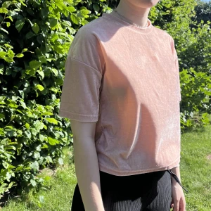 T-shirt - Tshirt i sammet. Mellan beige och ljusrosa. Använt 1 gång.