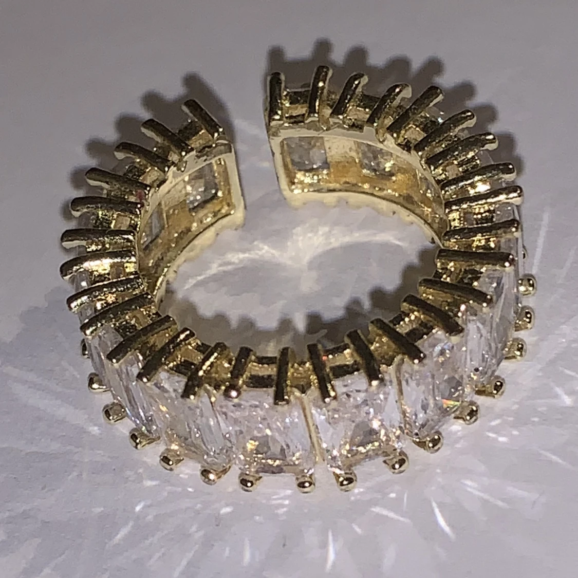 Justerbar guld ring - 90