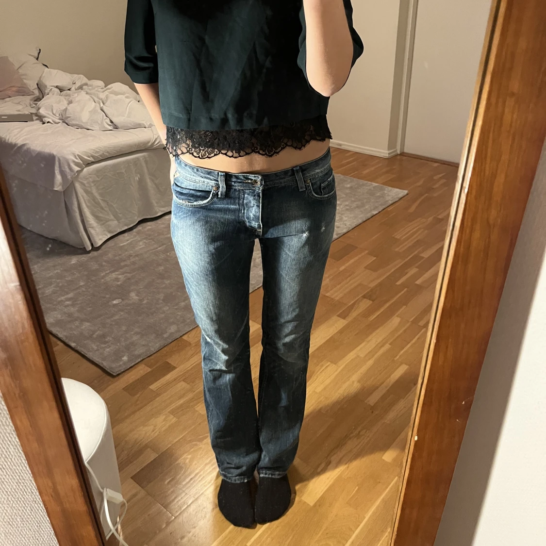 Lågmidjade jeans  - 90