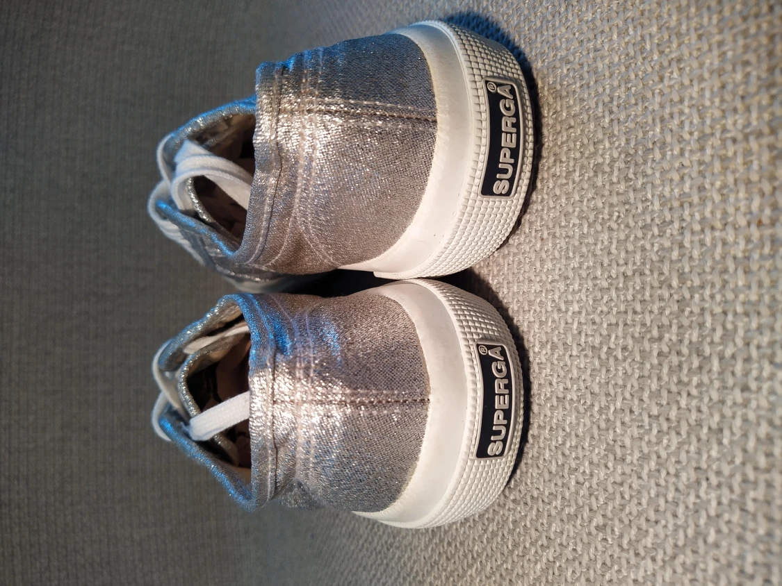 Silver Superga Dam skor 38  - 90