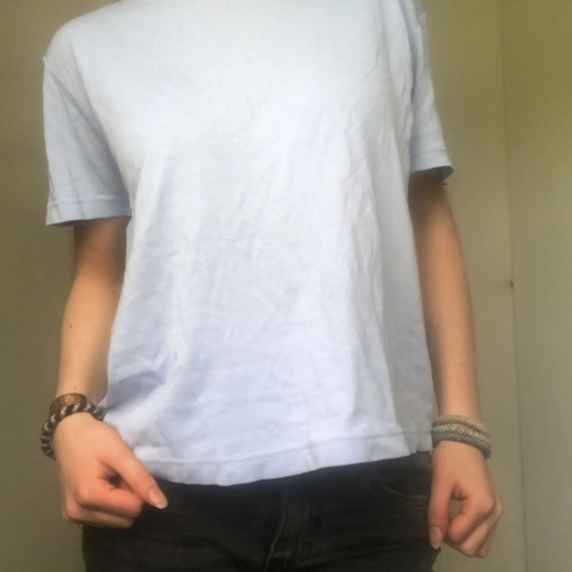 Ljusblå T-Shirt/Blus