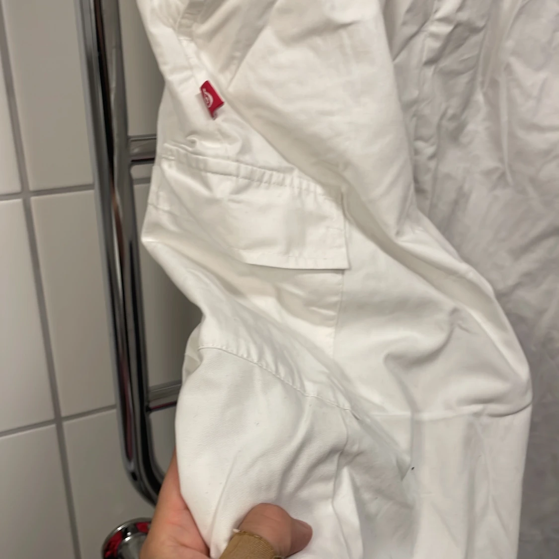 Vita tunna ”cargobyxor”  - 90