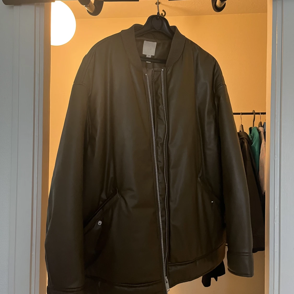 Oversized skinn jacka - 90