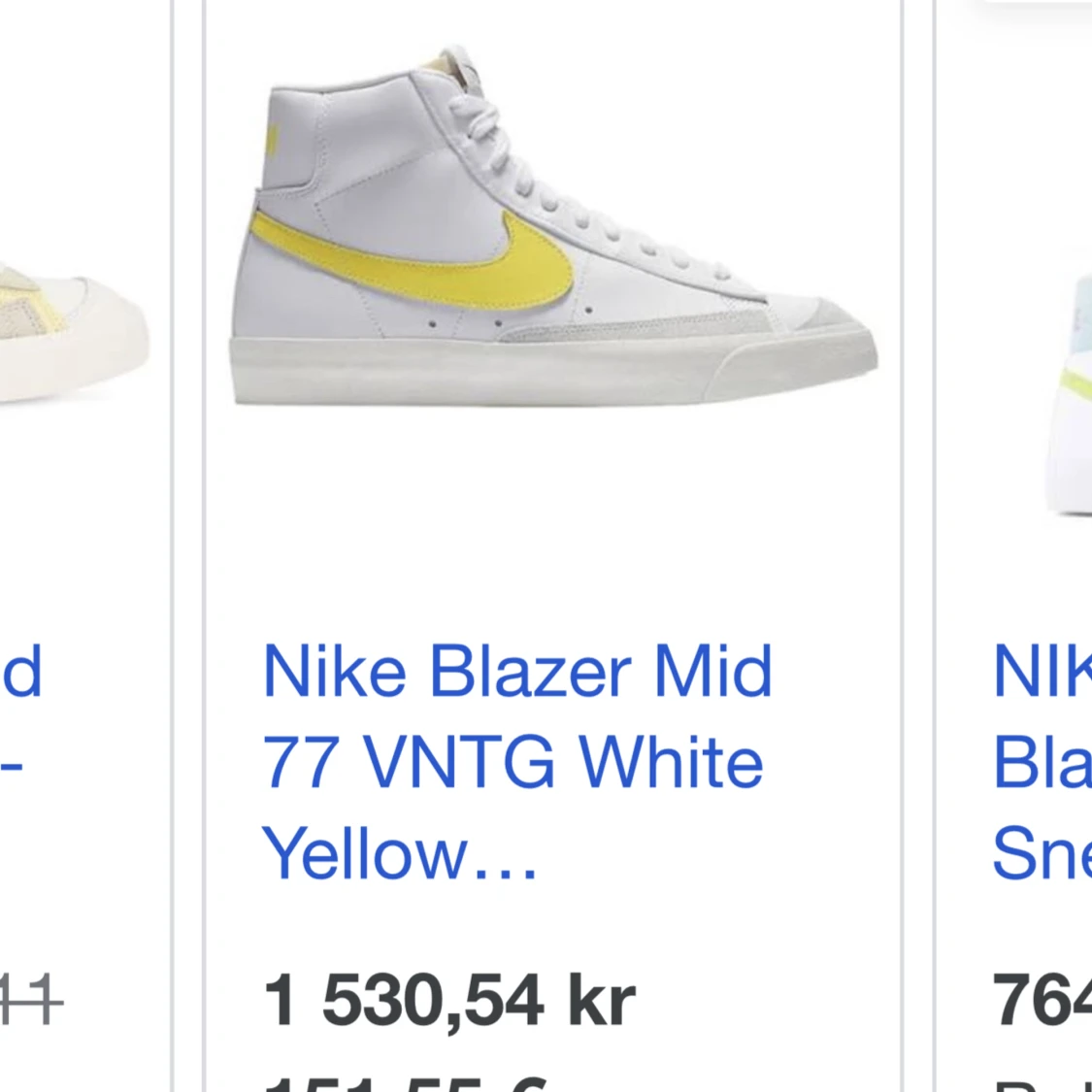 Blazers Mid 77 VNTG ”Opti Yellow” - 90
