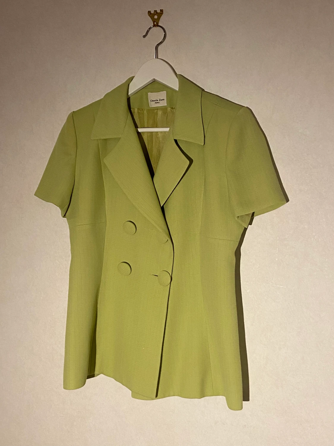 Vintage Kortärmad kavaj Mintgrön - 90